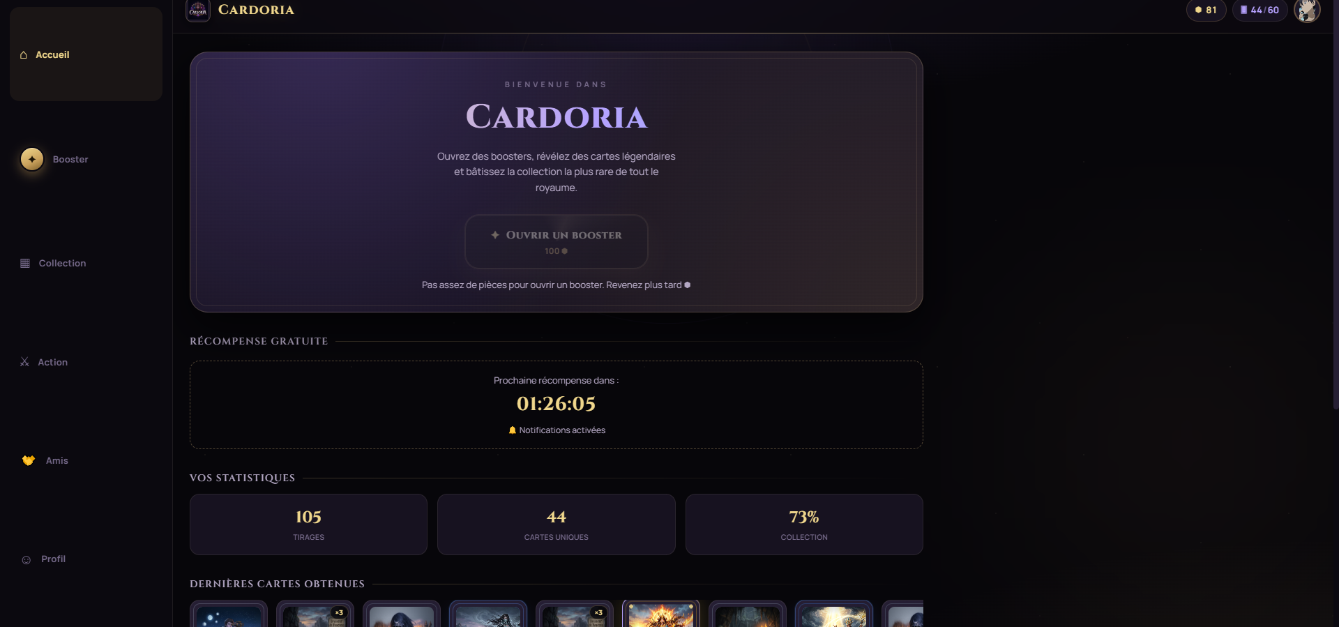 Cardoria Screenshot