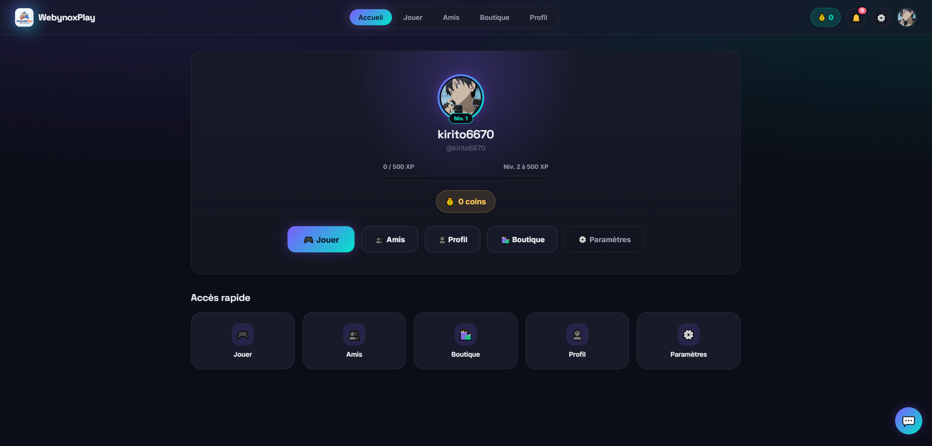 WebynoxPlay Screenshot